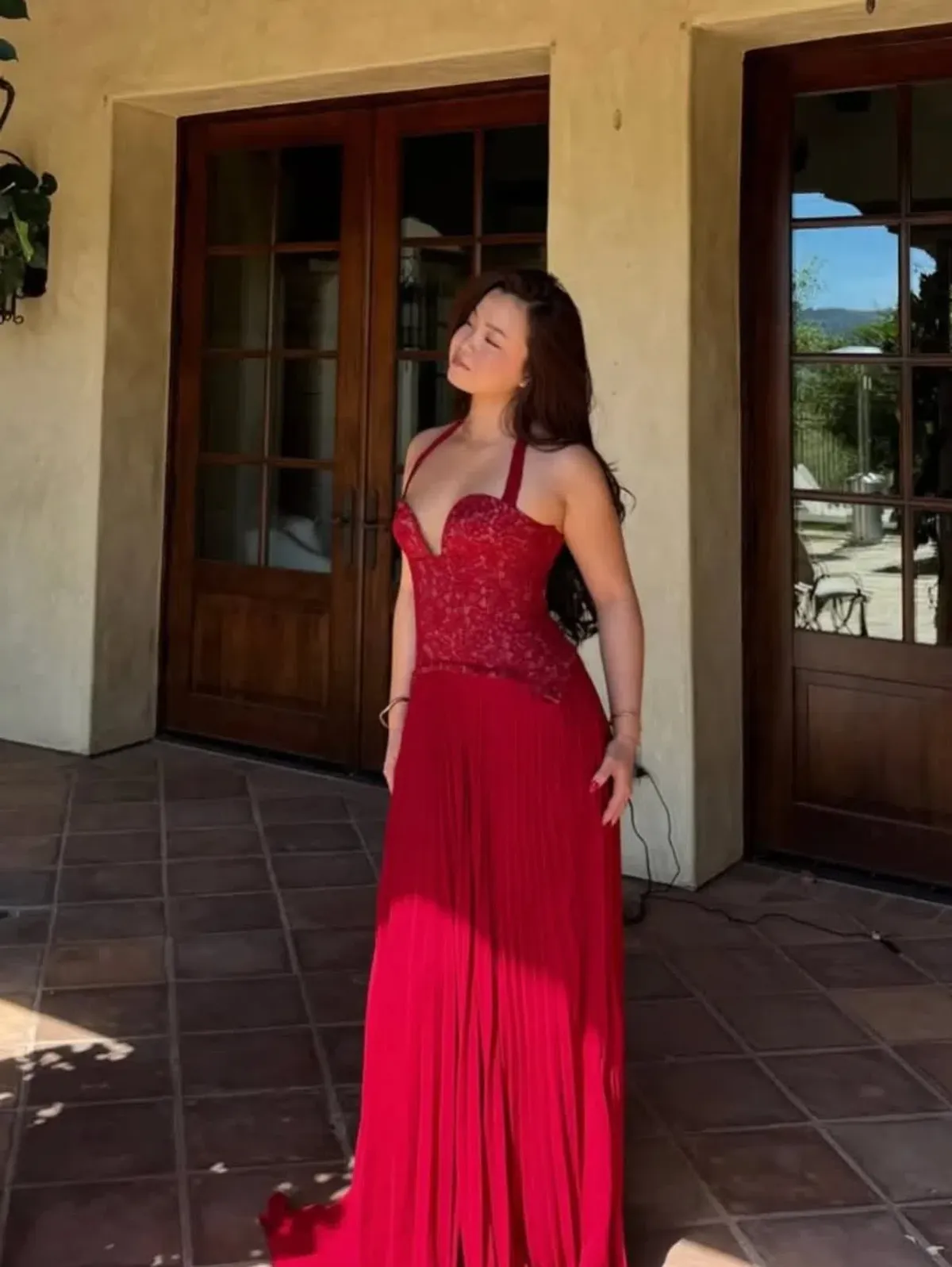 Fenity Gaia Dress in Red Size M - Image 2
