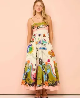 Alemais Evergreen Sundress Size 12  for rent on The Volte - image 2
