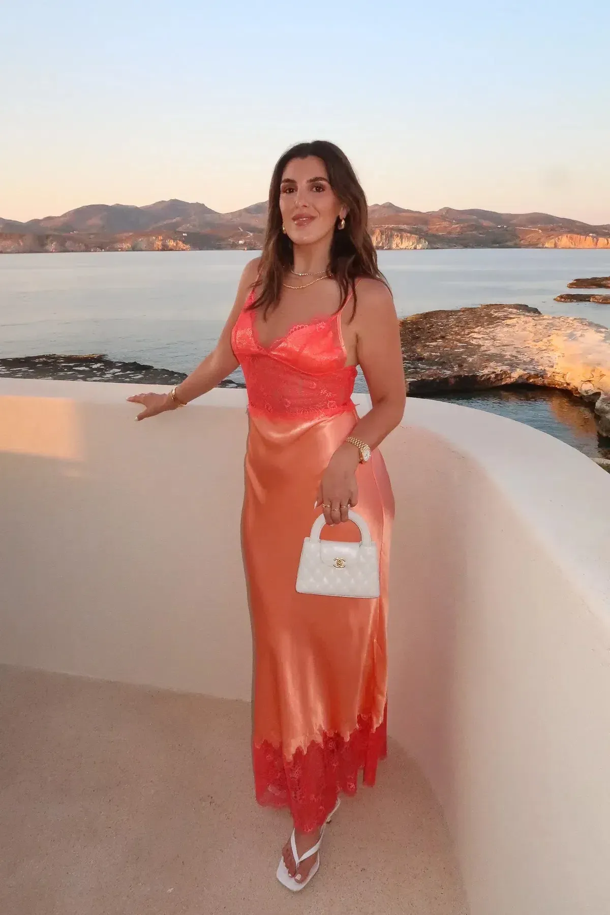 Sneaky Link Lilah Maxi Dress Orange Size XL - Image 1