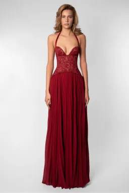 Fenity Gaia Gown Red Size L for rent on The Volte - image 2