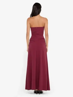  BEC + BRIDGE Angelina Strapless Maxi Dress - Plum - AU size 10 for rent on The Volte - image 3