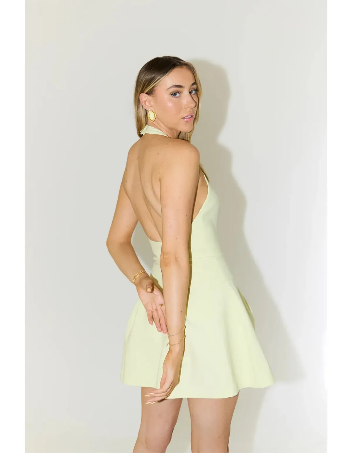 Odd Muse - The Ultimate Muse Dropped Hem Mini "Lime" Size S - Image 2