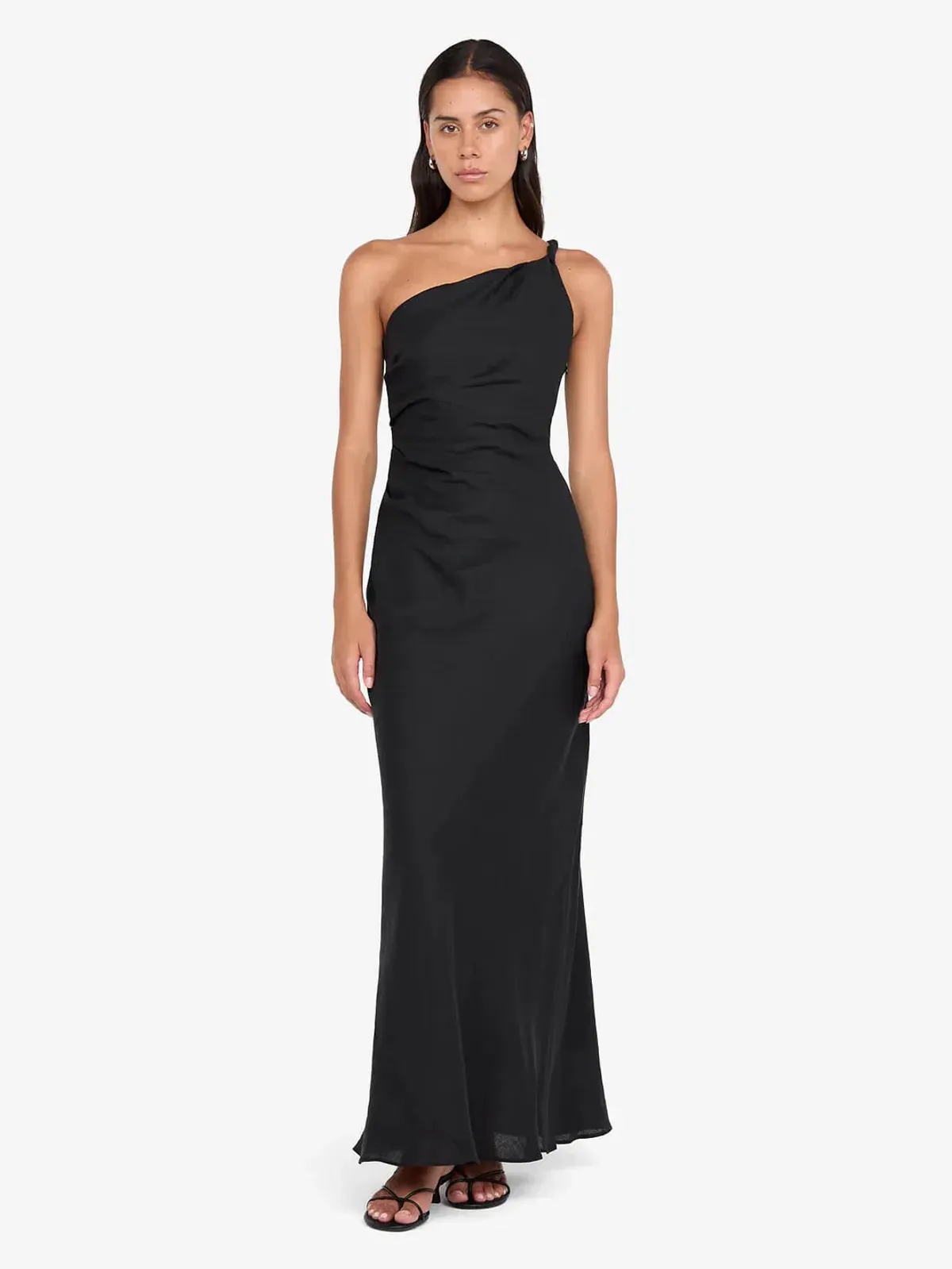 BEC & BRIDGE MELANIE ASYM MAXI BLACK / SIZE 6 - Image 1