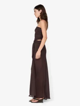 BEC & BRIDGE JEHNAYA STRAPLESS MAXI / CHOCOLATE / SIZE 8 for rent on The Volte - image 3