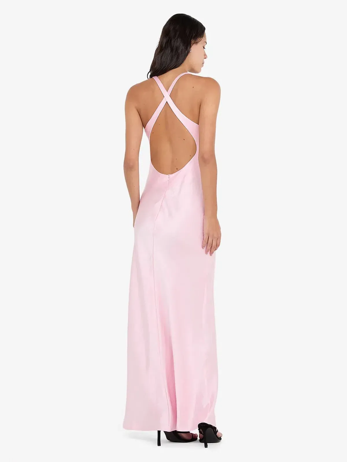 BEC & BRIDGE THE DREAMER V NECK MAXI / POWDER PINK / SIZE 6 - Image 4