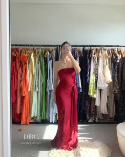 MISHA Lilia Satin Maxi Beetroot Size 6  for rent on The Volte - image 3
