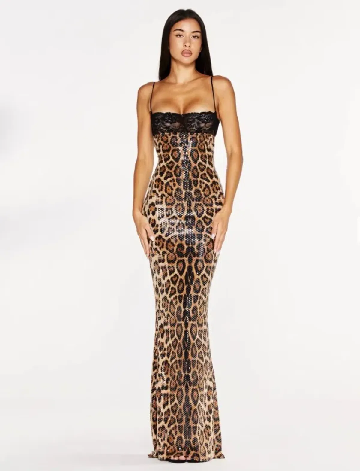 Malimarea Chui Sequin Leopard Print Maxi Dress Size XS / Au 6 - Image 1