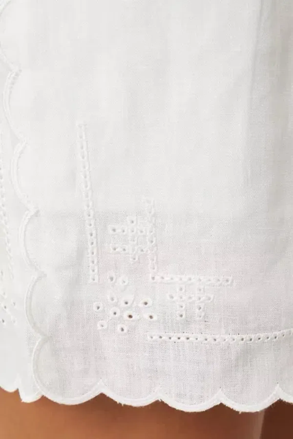Oroton Handkerchief Shirt and Short Set White 8 AU - Image 10