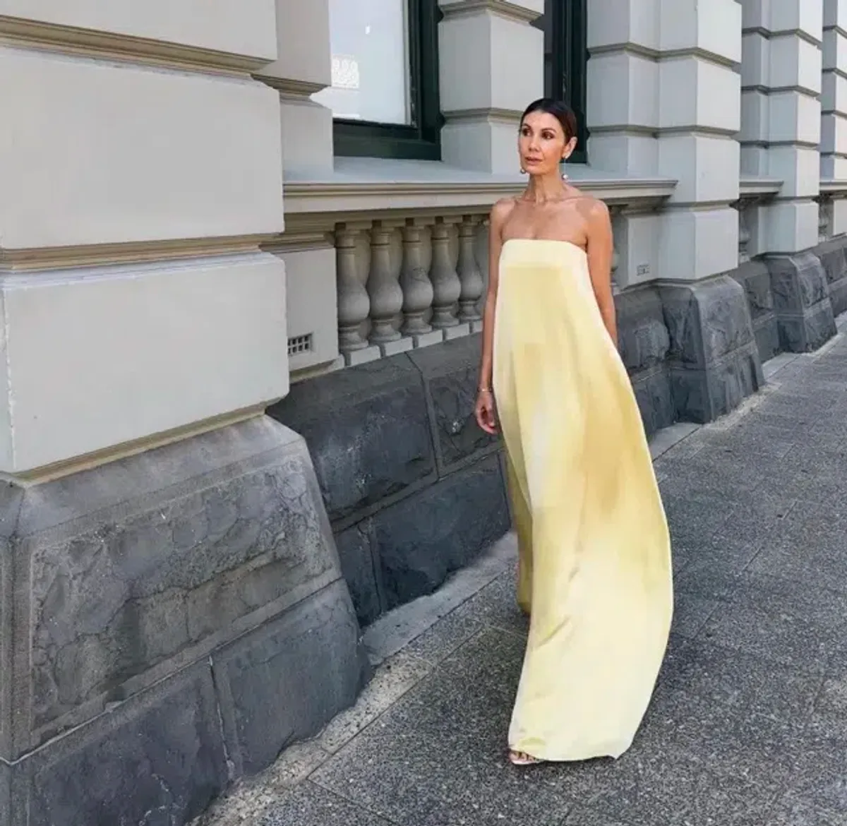 Anna Quan Delfina Maxi Dress Champagne Lemon Size 8 AU - Image 4