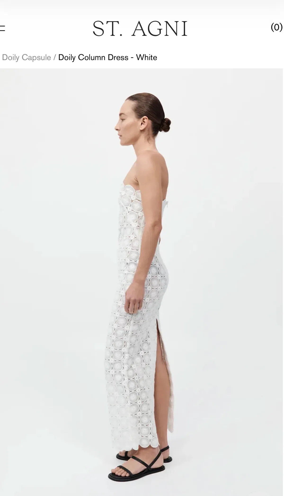 St Agni Doily Column Maxi Dress size M - Image 2