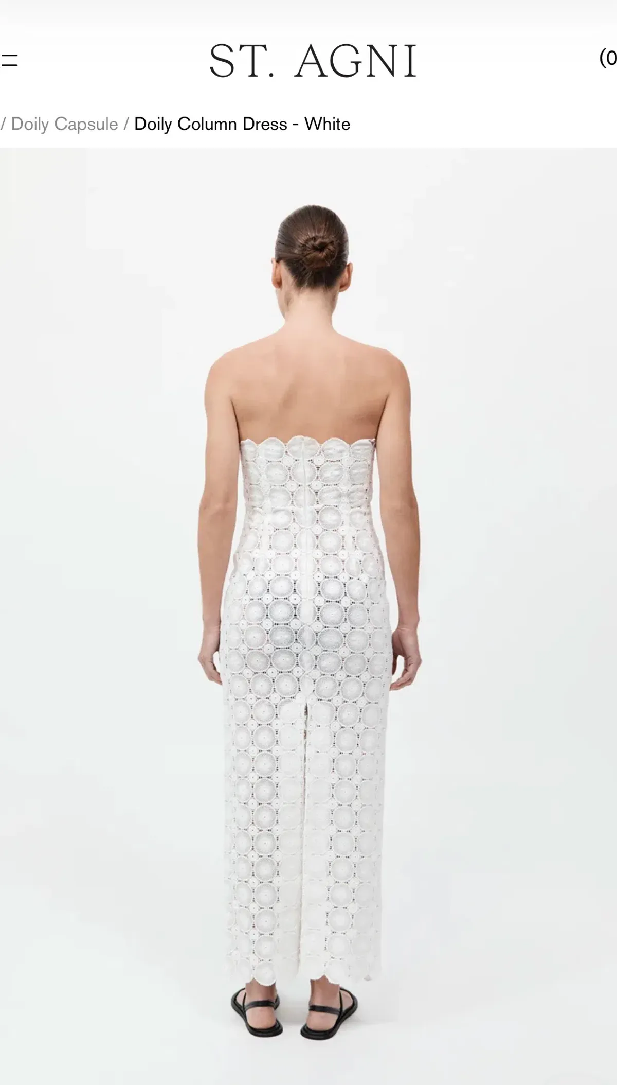 St Agni Doily Column Maxi Dress size M - Image 3