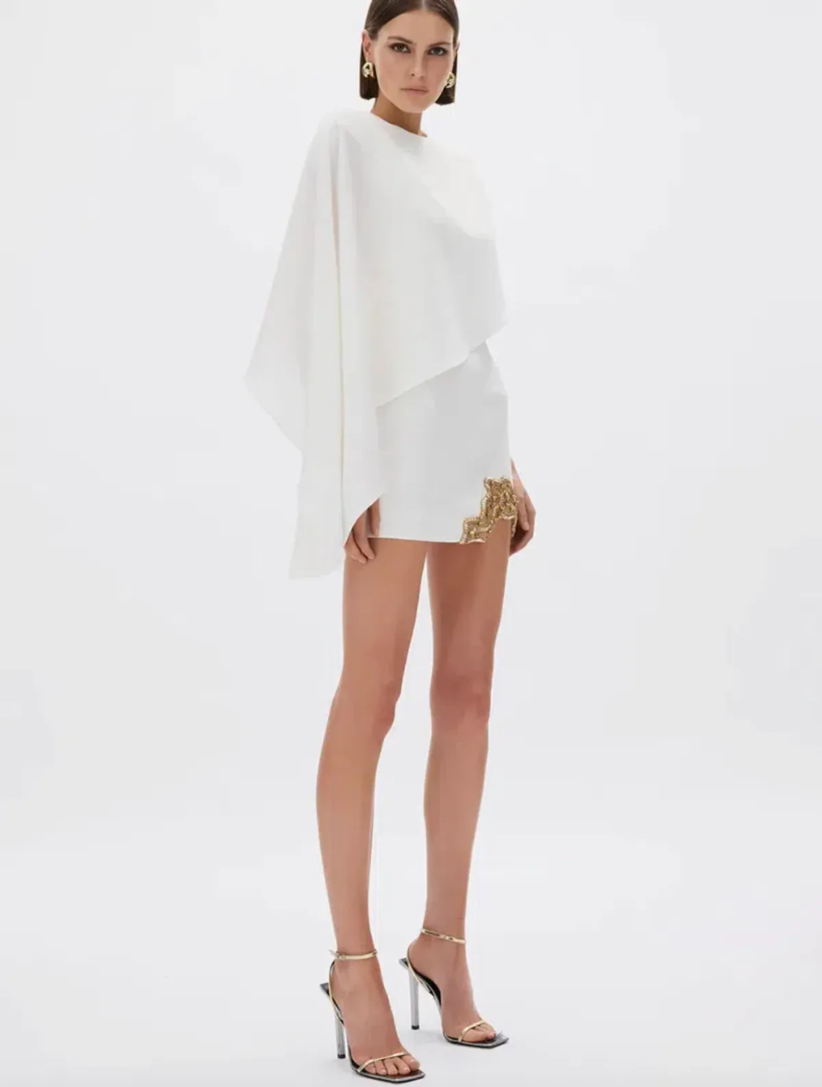 Rachel Gilbert Amari Mini Dress Ivory RG Size 2 ( would fit an AU10-12) - Hen's & Bachelorette Party White Dress - Image 5