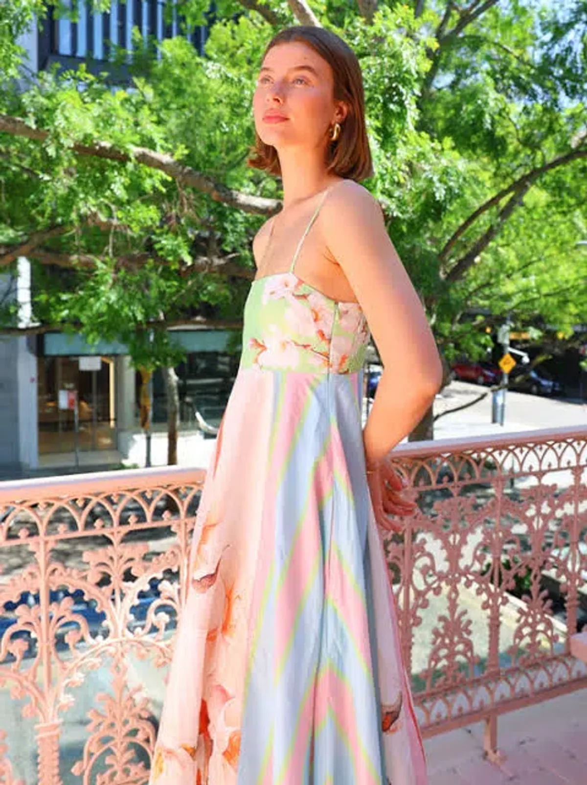 Aston Studio Rue Dress in Hana Multi Size 8 - Image 5