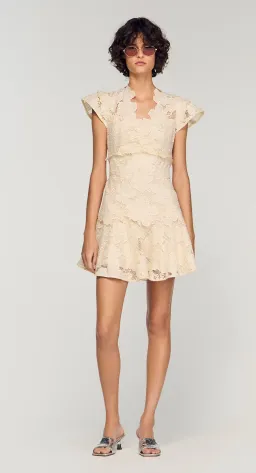 Short Guipure Dress for rent on The Volte - image 4