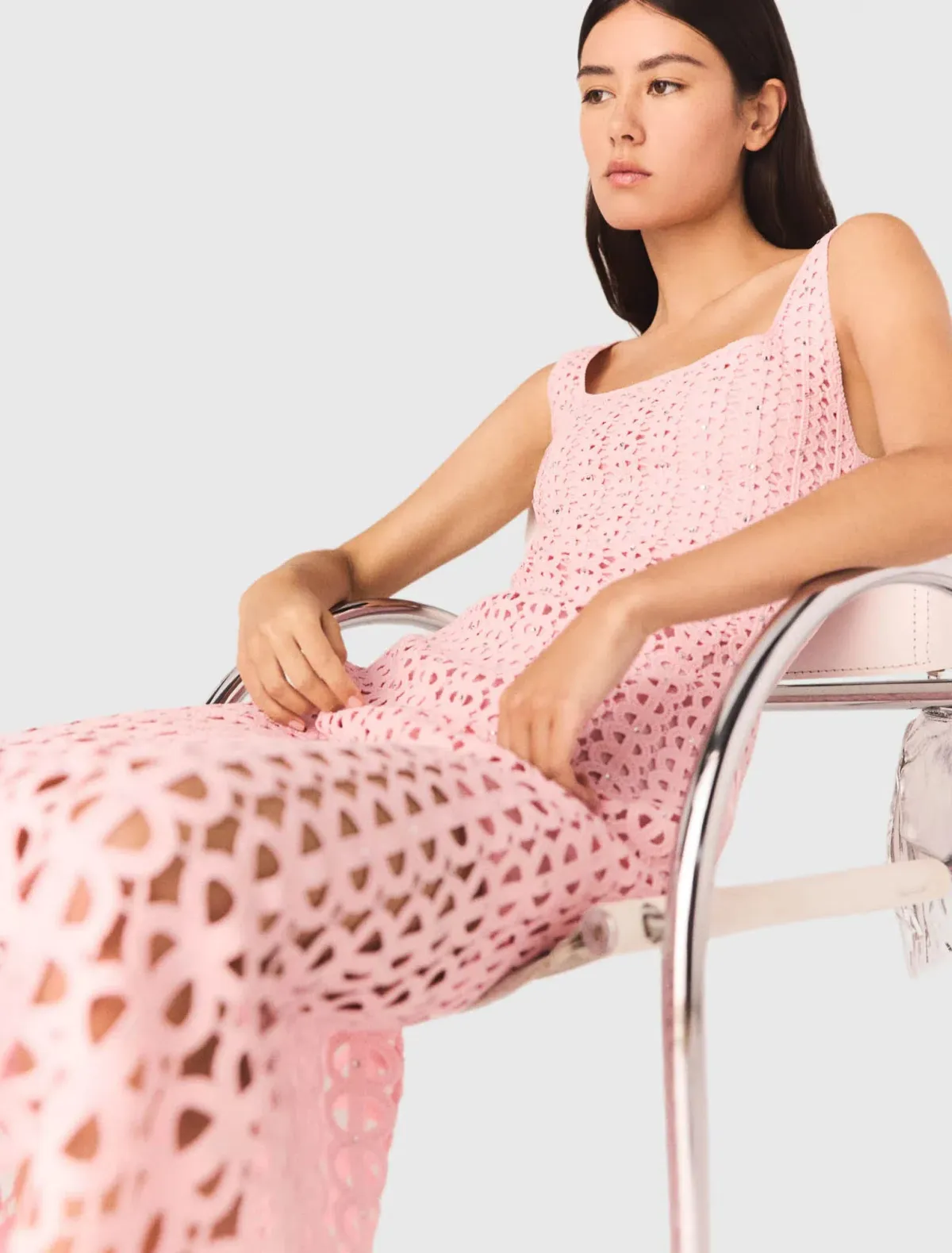 openwork midi dress - Image 3