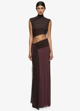 Bec & Bridge CONNI MAXI DRESS AUBERGINE/DARK CHOC Size 12 for rent on The Volte - image 1