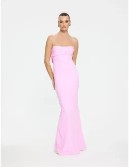 Effie Kats - Havilland Low Back Floor Length Gown "Taffy Pink" Size S for rent on The Volte - image 1