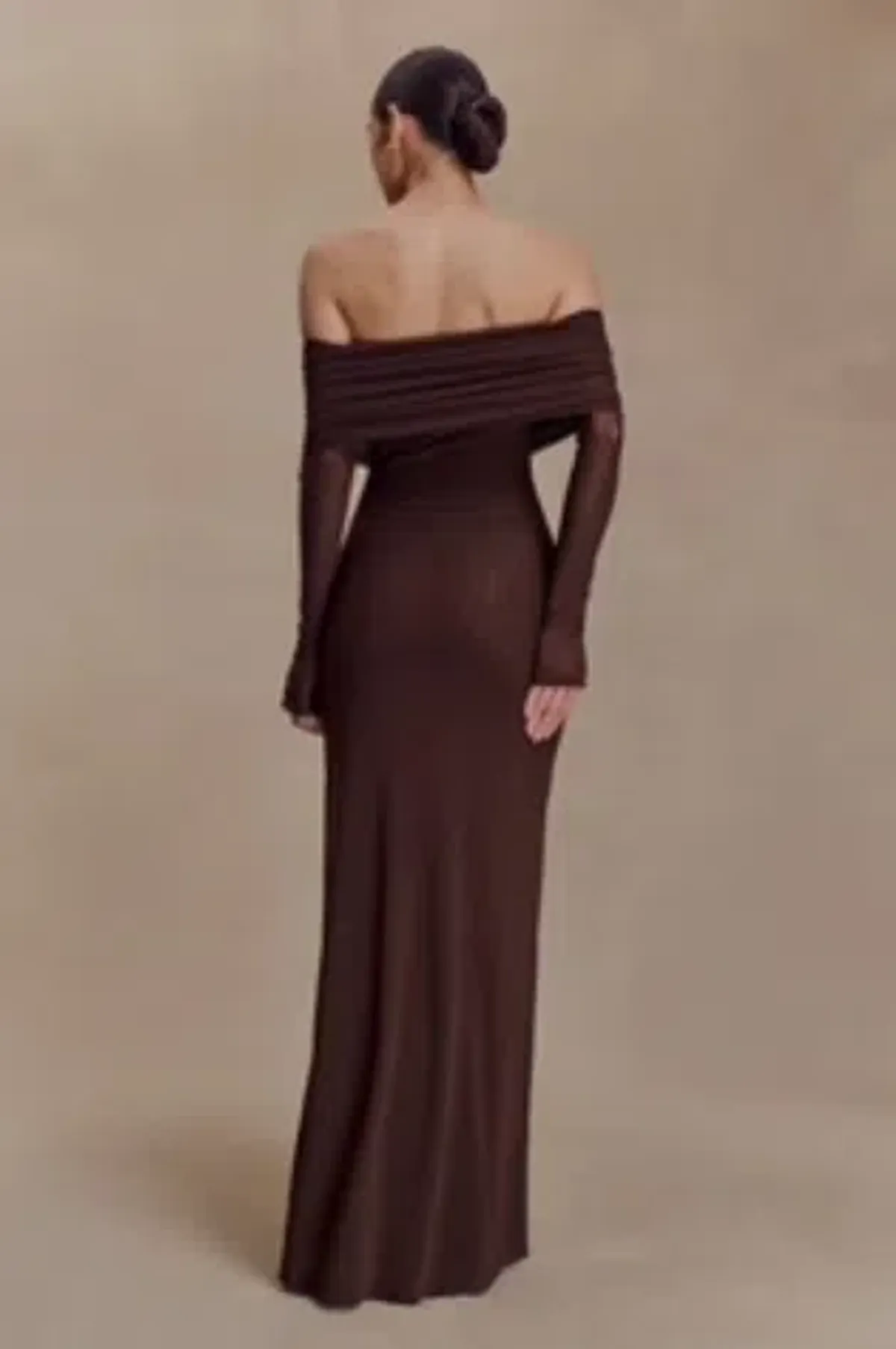 Brown Josie Long Sleeve Dress  - Image 2