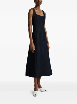 ANNA QUAN Justice Dress Dark Indigo Denim Size 8 AU for rent on The Volte - image 3