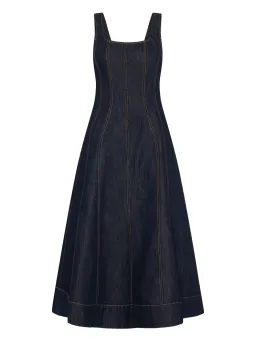 ANNA QUAN Justice Dress Dark Indigo Denim Size 8 AU for rent on The Volte - image 7