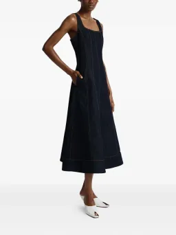 ANNA QUAN Justice Dress Dark Indigo Denim Size 8 AU for rent on The Volte - image 4
