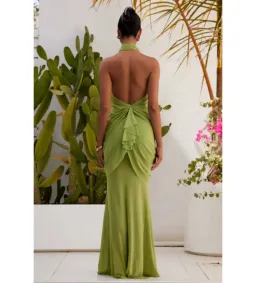 Abyss by Abby Debut Maxi Dress in Green Size M/AU10 for rent on The Volte - image 3