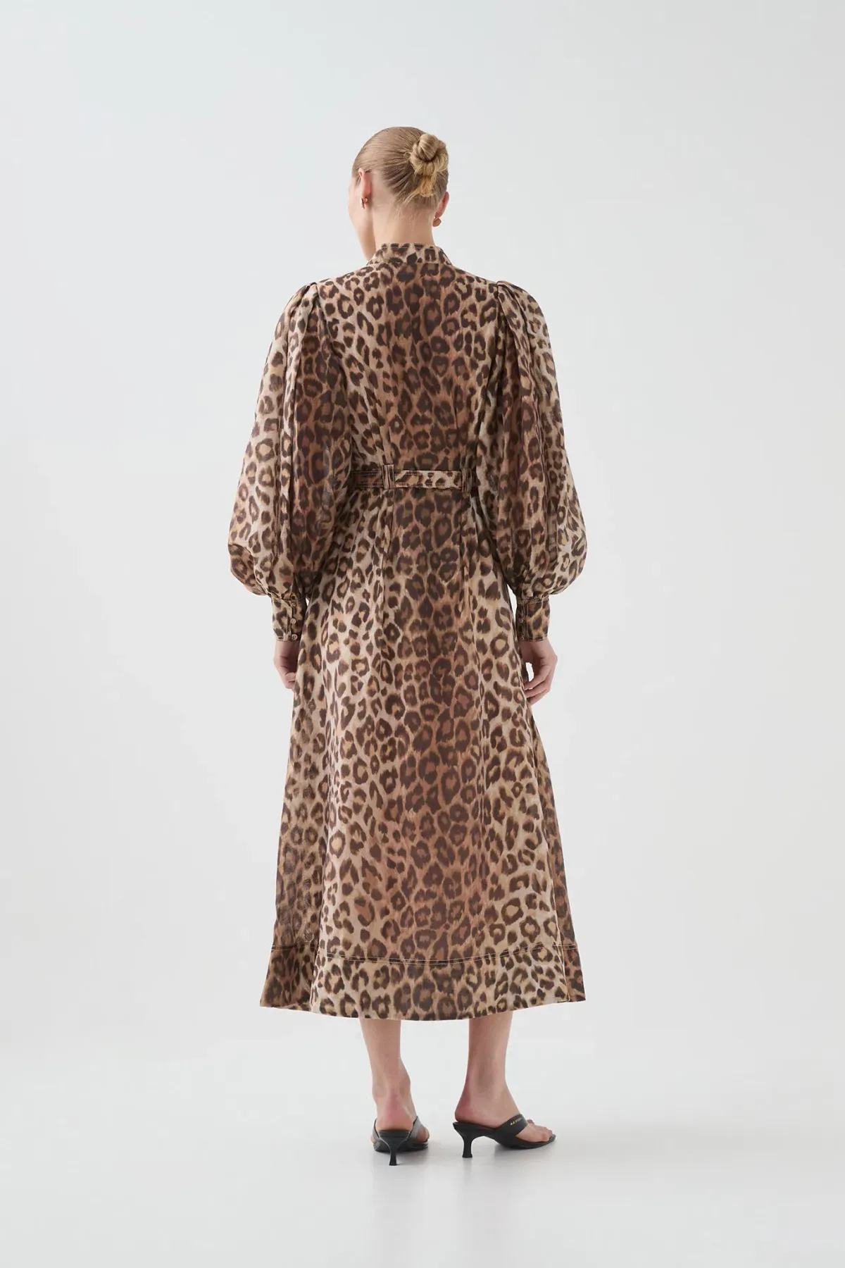 Aje Isabella Shirtdress in Leopard print, size AU 10 - Image 5