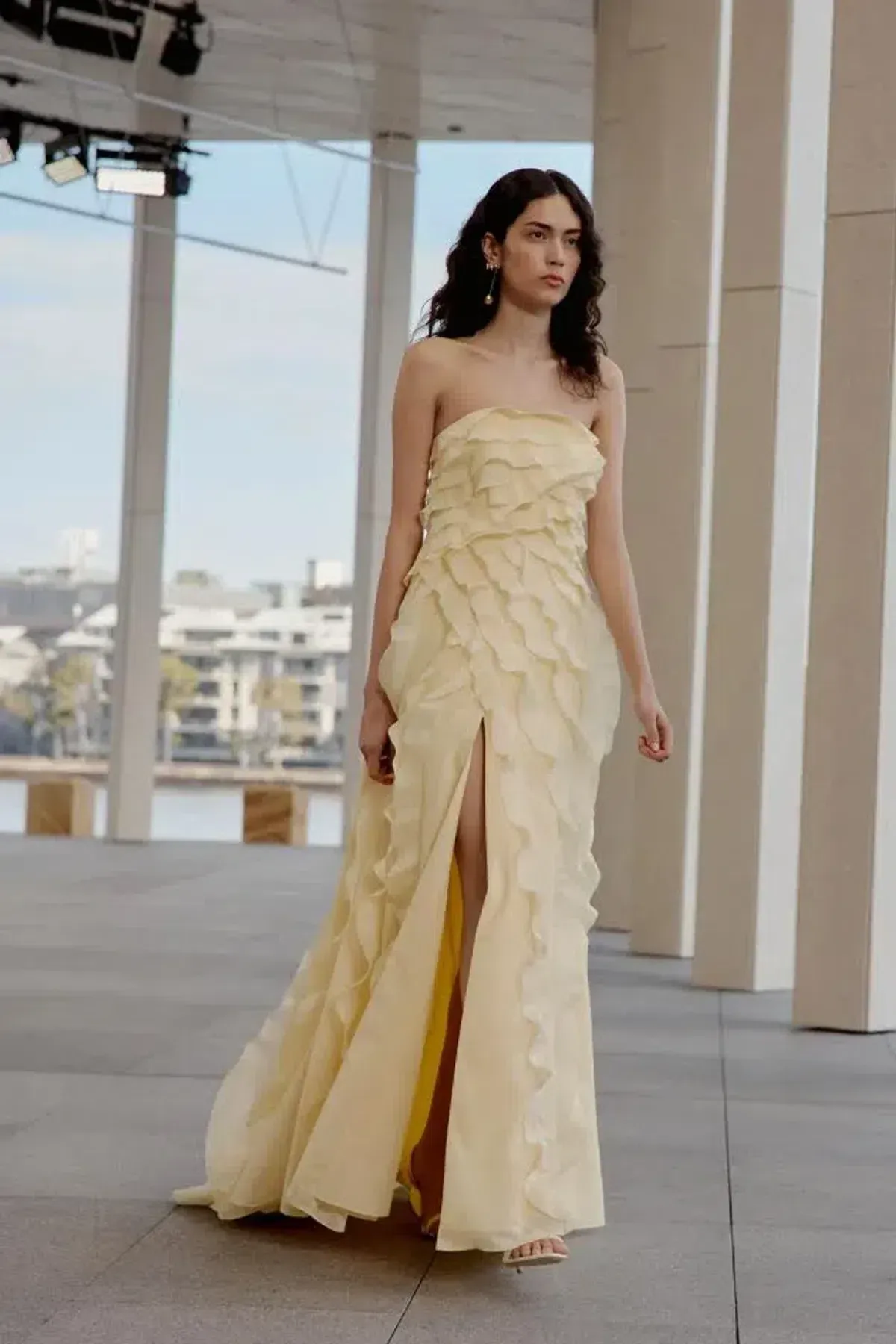  💛 Aje ALLAIRIE GOWN in Butter Yellow - Size 8 AU  💛 Ruffled Tiered Maxi Dress  💛 - Image 5