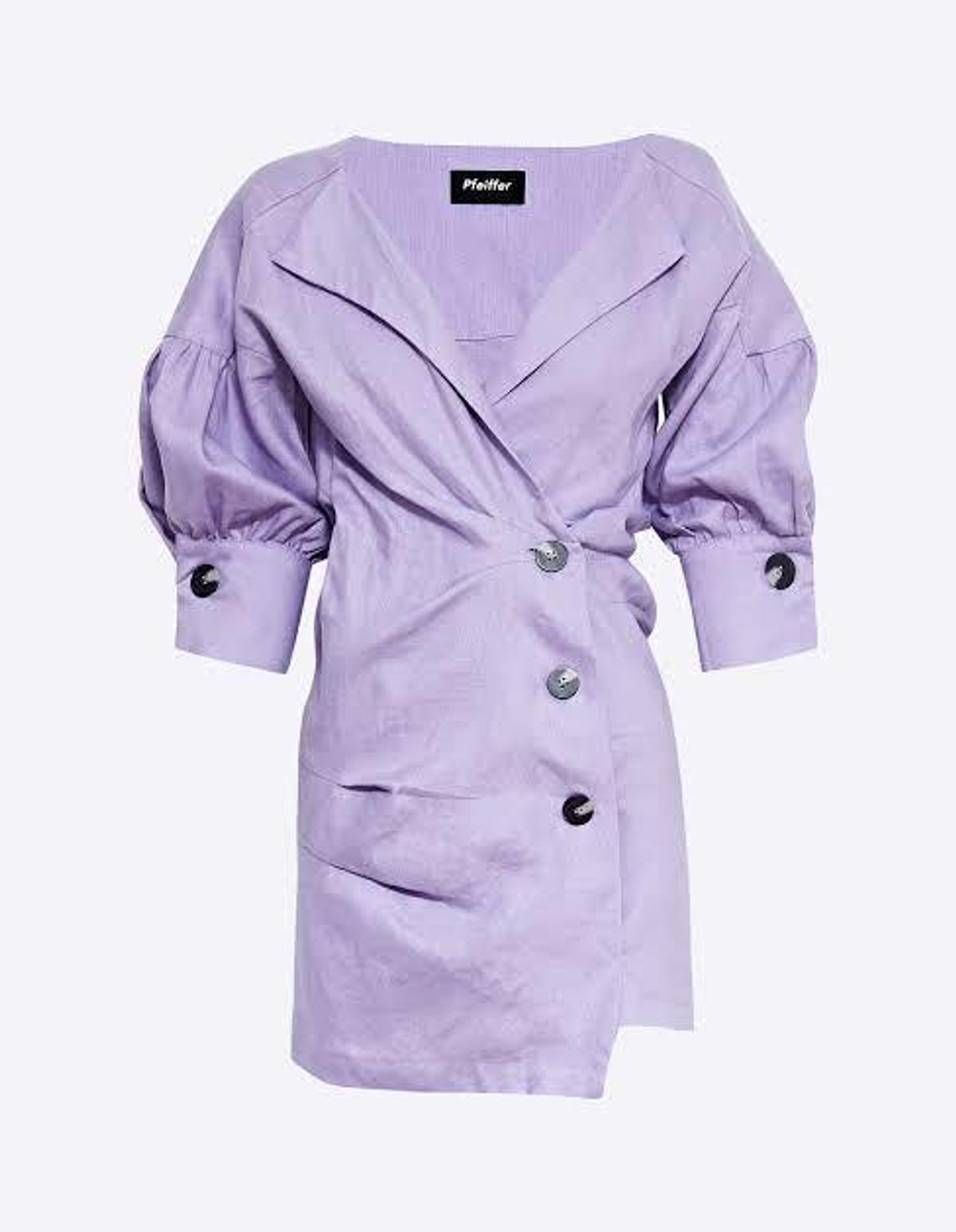 Pfeiffer Seeka Linen Twist Dress Purple Size 10  - Image 2