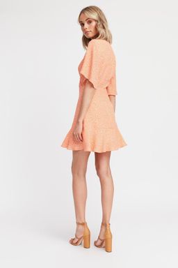 Kookai Saint Ives Vee Dress Orange Size 38 (Aus10) for rent on The Volte - image 2