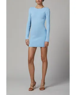 Bec & Bridge Emeline Long Sleeve Mini Dress Blue Size AU 6 for rent on The Volte - image 1
