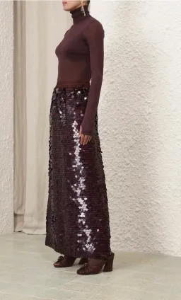 Zimmermann Eden Sequin Maxi Skirt Size OP /AUS 6 for rent on The Volte - image 2