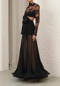 Zimmermann Illustration Flounce Gown Size 1/ AUS 10 for rent on The Volte - image 2