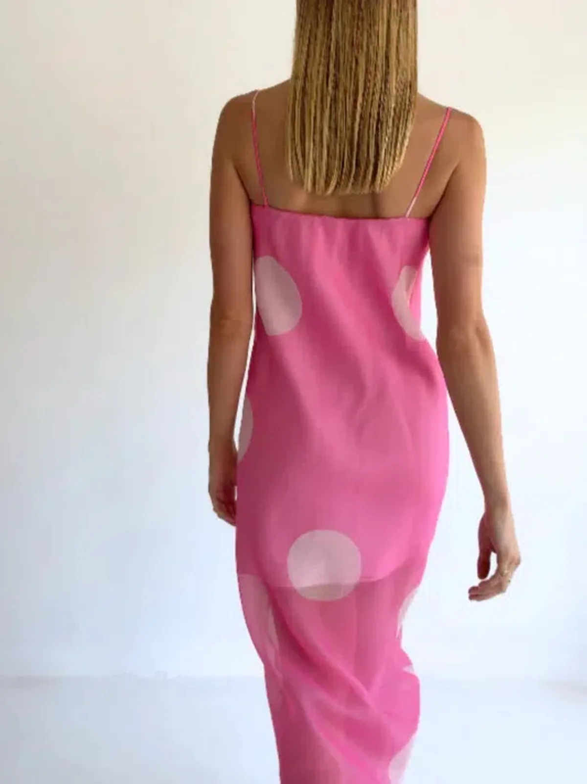 By Nicola Mila Maxi Pink Polka / Size 6 - Image 2