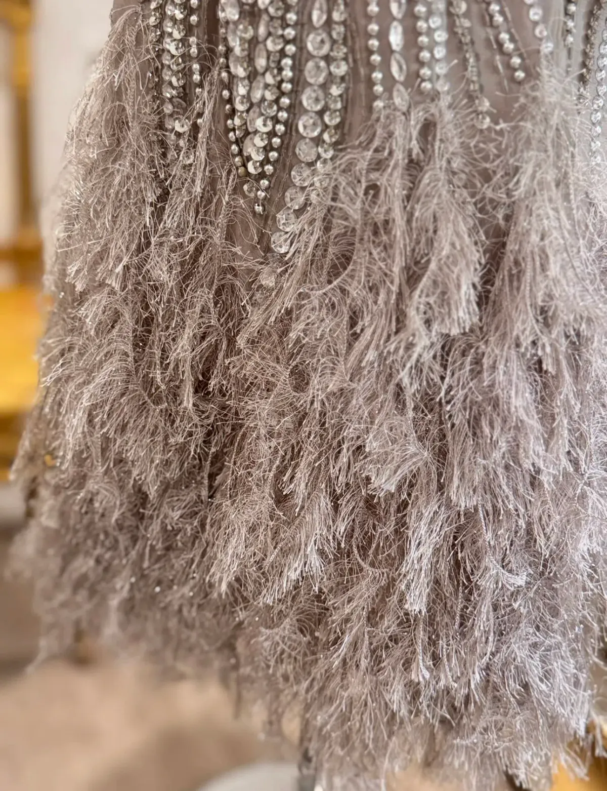 ASOS Limited Edition Gatsby Crystal Feather Mini Dress  - Image 2