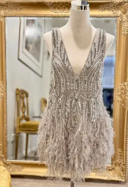 ASOS Limited Edition Gatsby Crystal Feather Mini Dress  for rent on The Volte - image 1