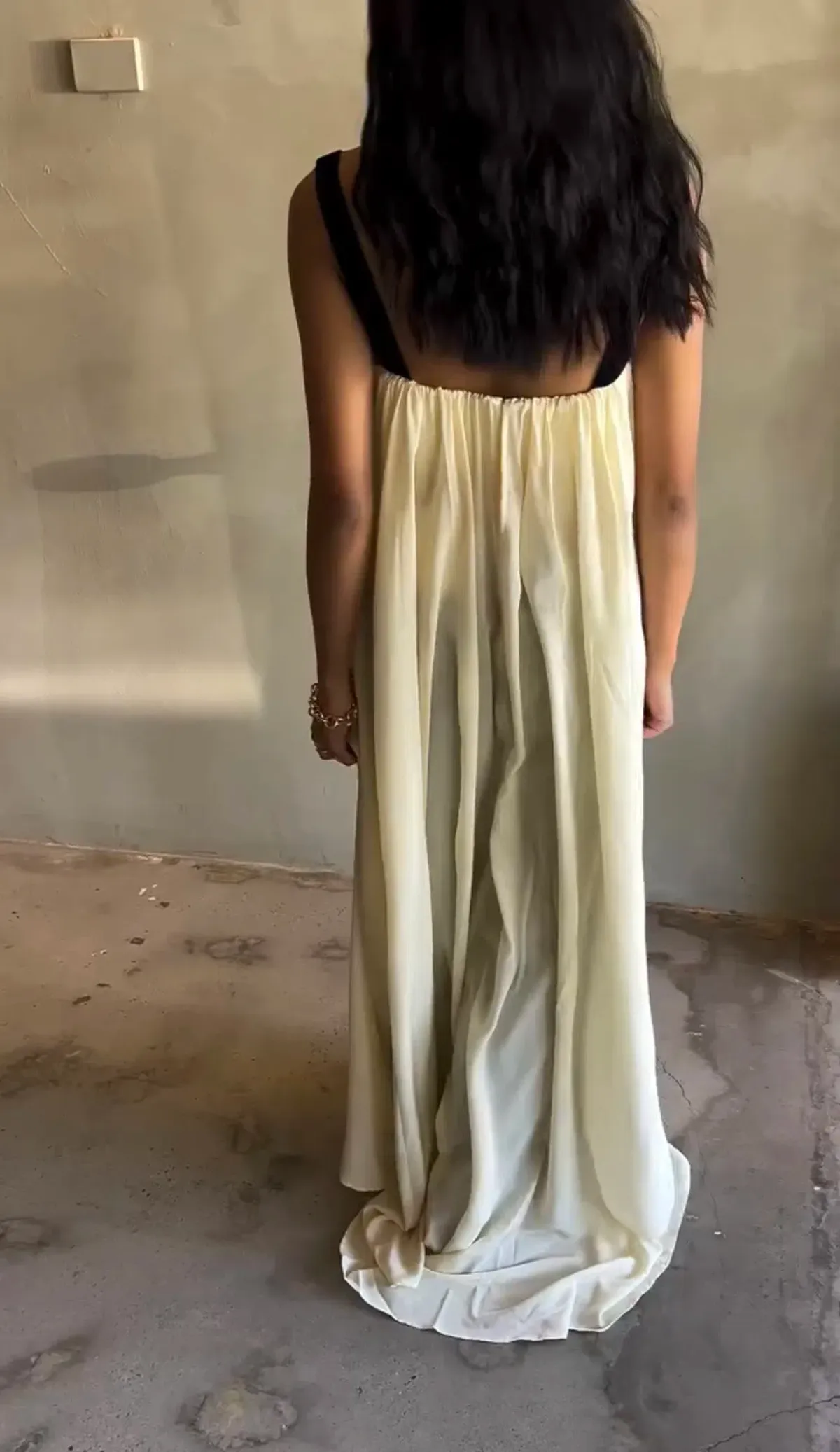 HARRIS TAPPER Bogart Dress Vanilla Silk 8 AU - Image 2
