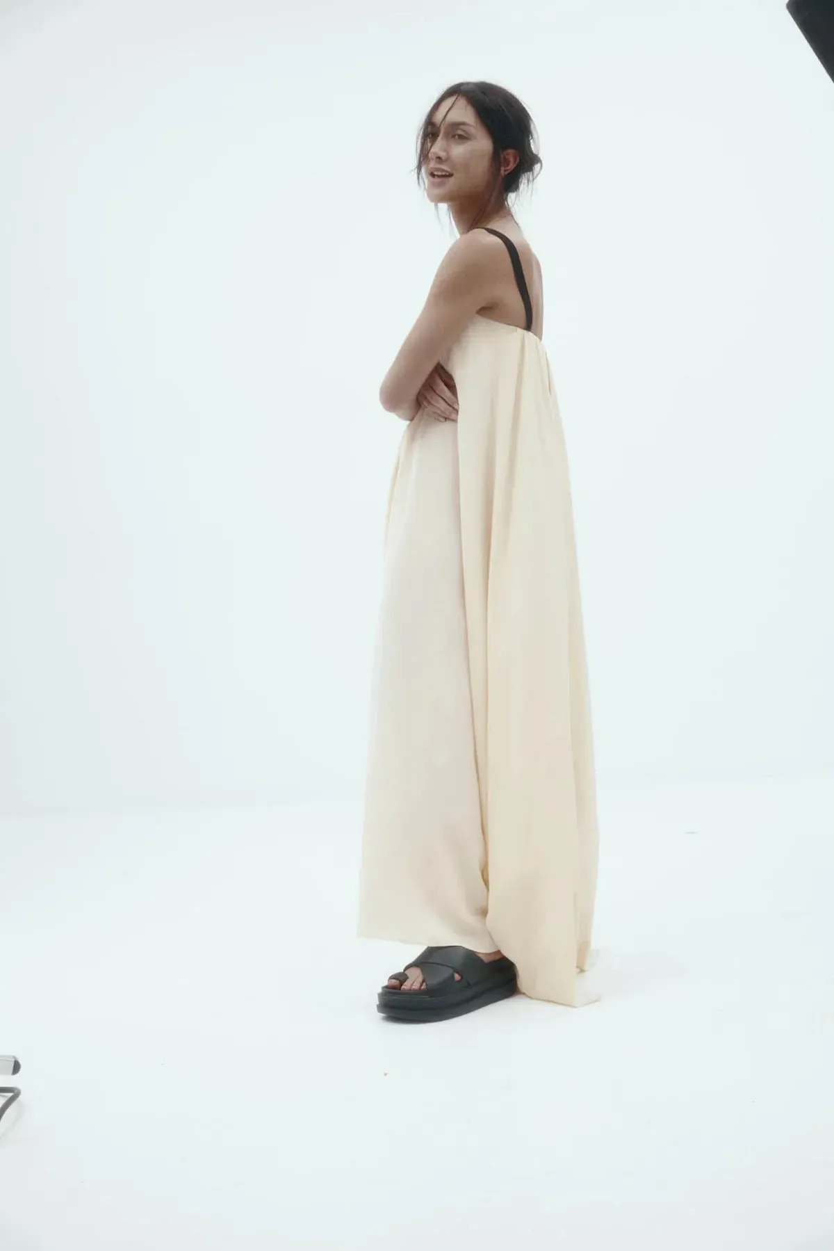 HARRIS TAPPER Bogart Dress Vanilla Silk 8 AU - Image 14