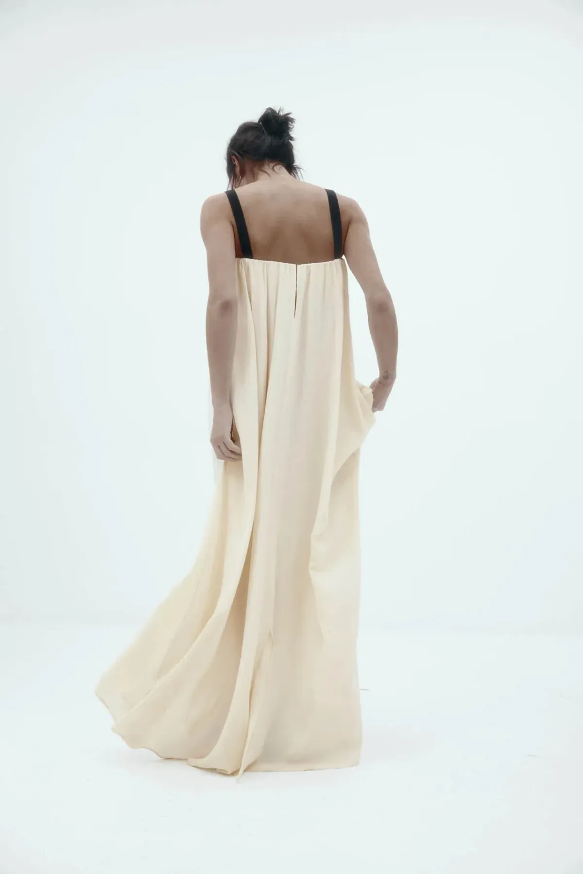 HARRIS TAPPER Bogart Dress Vanilla Silk 8 AU - Image 5