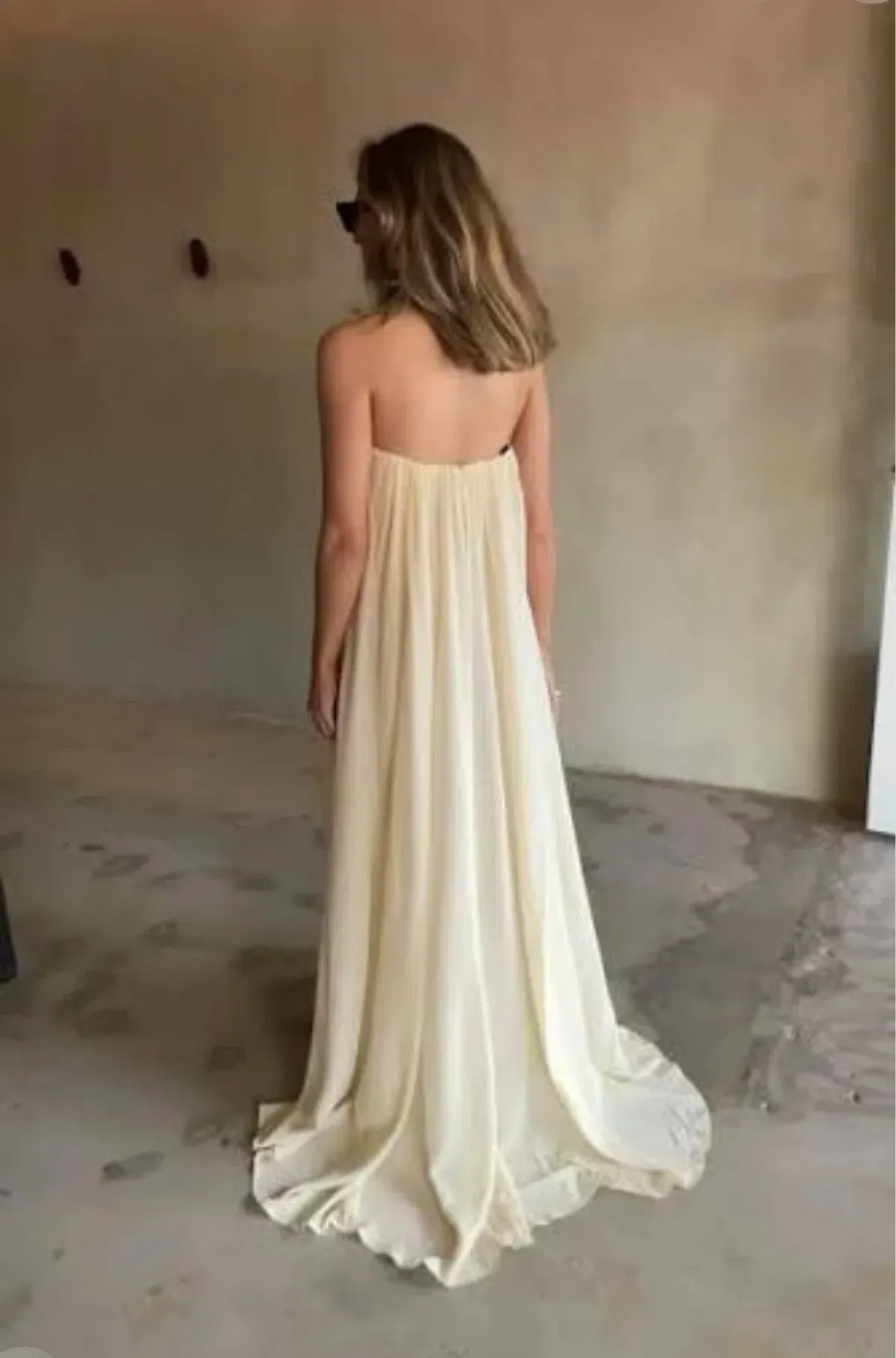 HARRIS TAPPER Bogart Dress Vanilla Silk 8 AU - Image 3