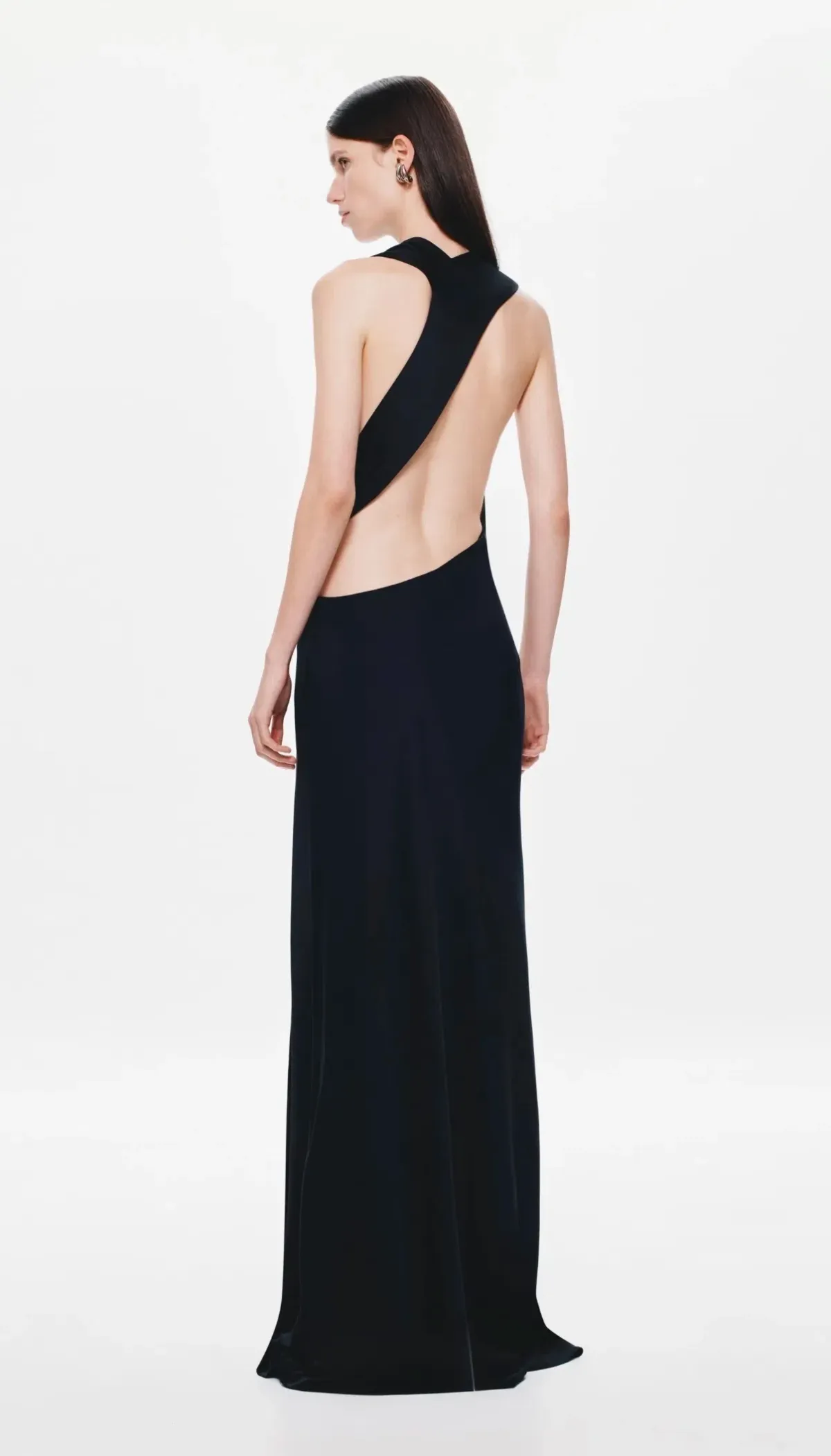 Misha / Harlow Satin Dress / Black / Size L/12 - Image 4