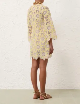 Zimmermann Golden Lace mini dress for rent on The Volte - image 3