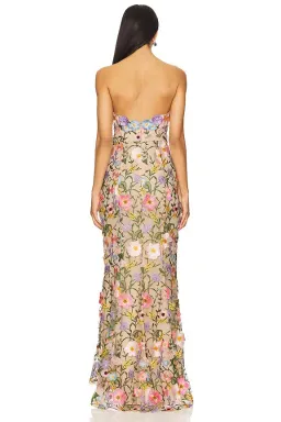 Elliatt Nydia Gown in Multi Floral for rent on The Volte - image 3