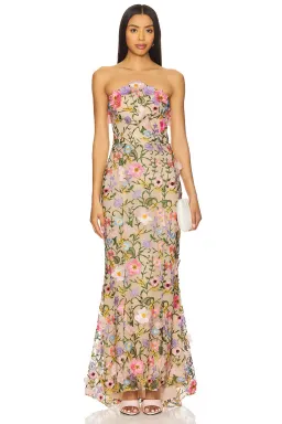 Elliatt Nydia Gown in Multi Floral for rent on The Volte - image 1