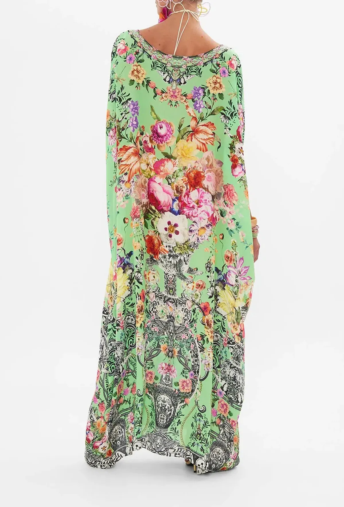 Camilla Porcelain Dream Round Neck Kaftan - Image 2