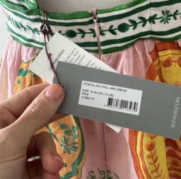 Alemais Porcelain Frill Midi Dress In Pink Size 16 for rent on The Volte - image 5