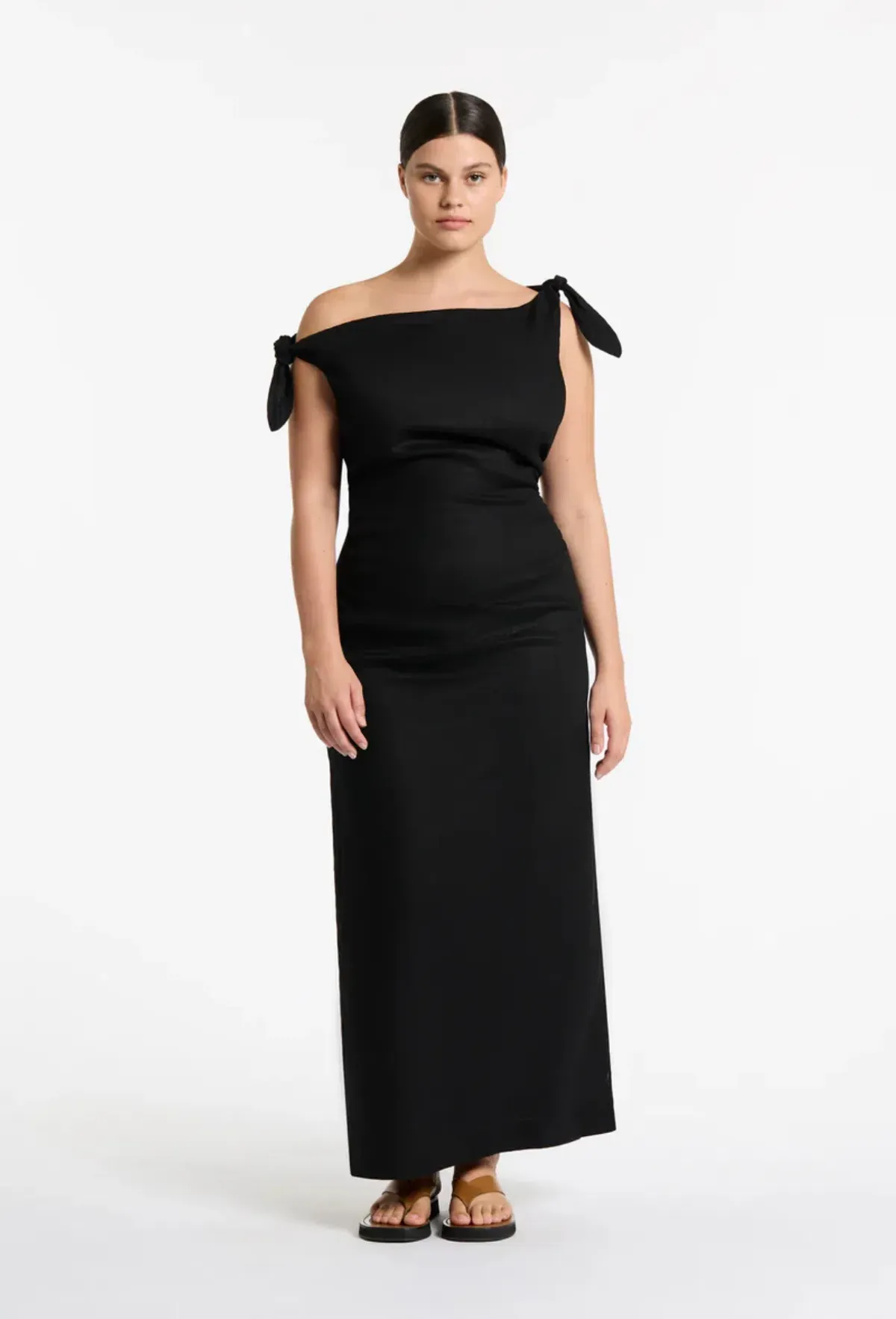 Sir The Label Off Shoulder Bettina Midi Dress Size 4/14 - Image 1