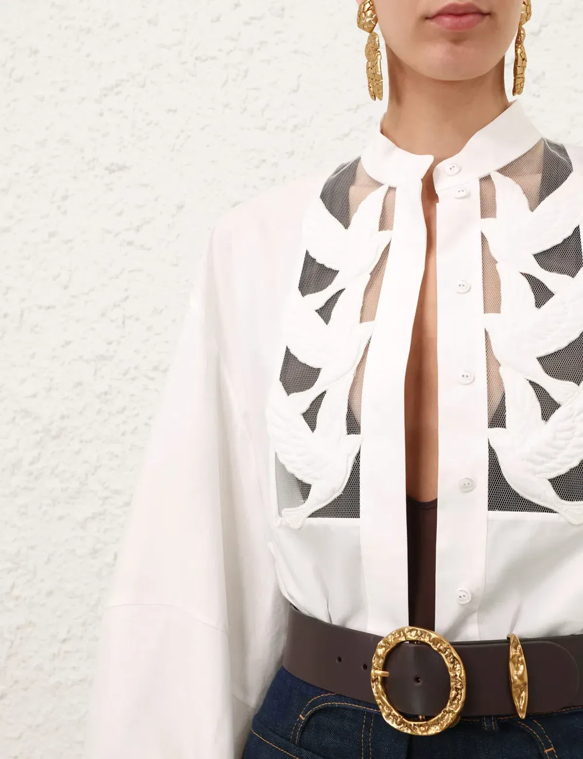 Zimmermann Luna Applique Top Blouse - Image 5