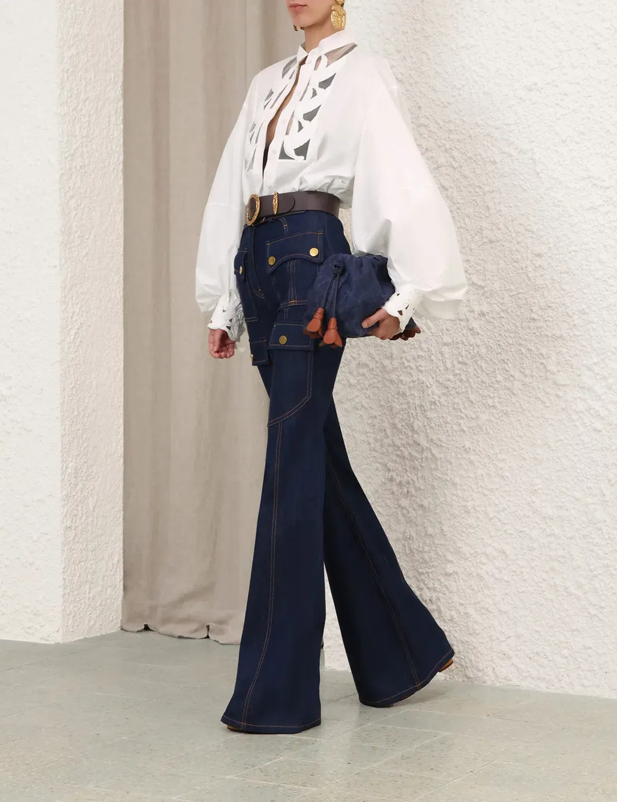 Zimmermann Luna Applique Top Blouse - Image 3