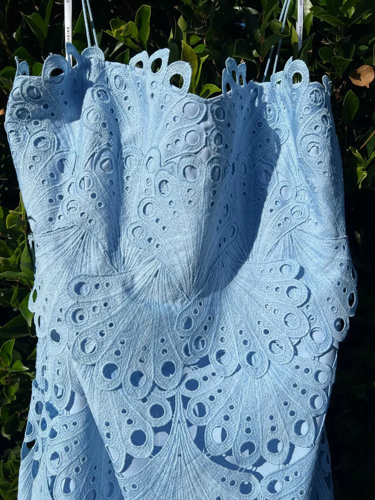 Sheike Ella Lace Maxi Dress Blue Size AU 18 - Image 4